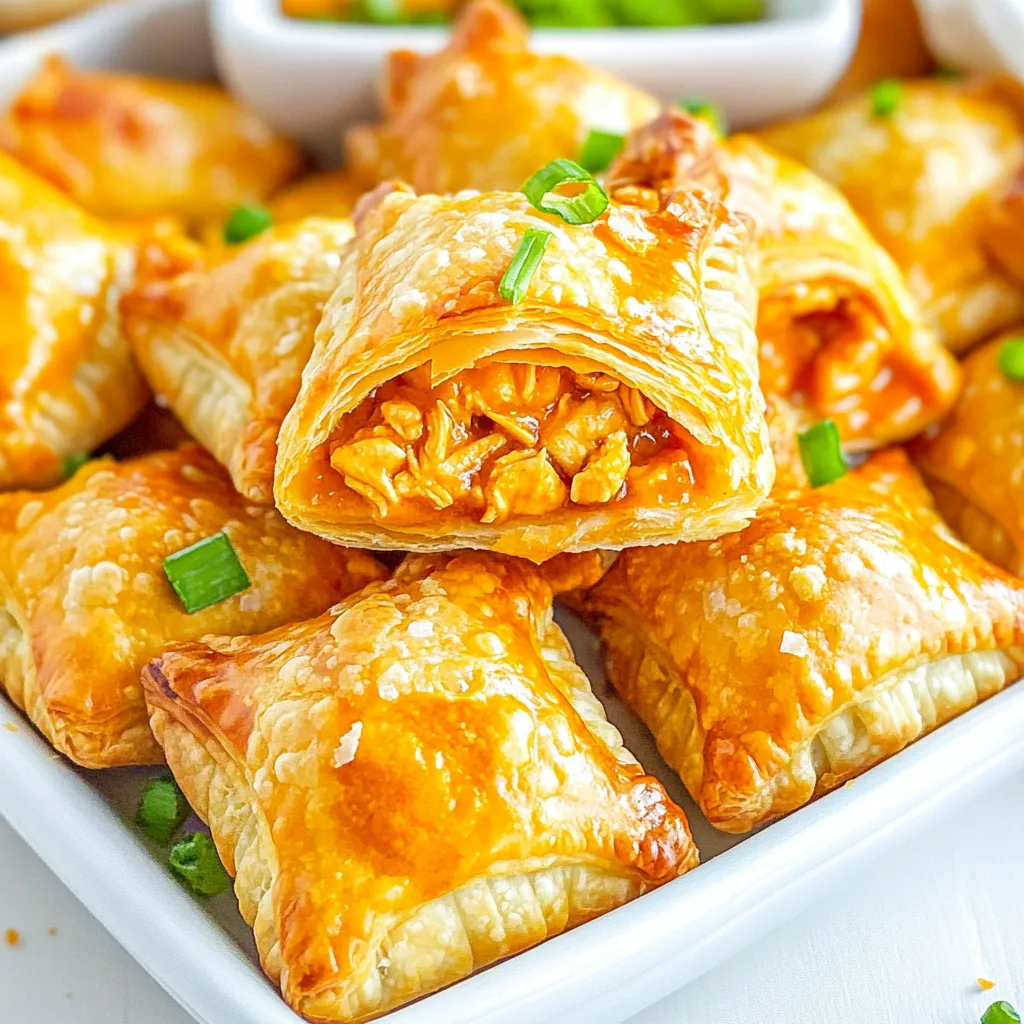 Buffalo Chicken Salad Pastry Puffs