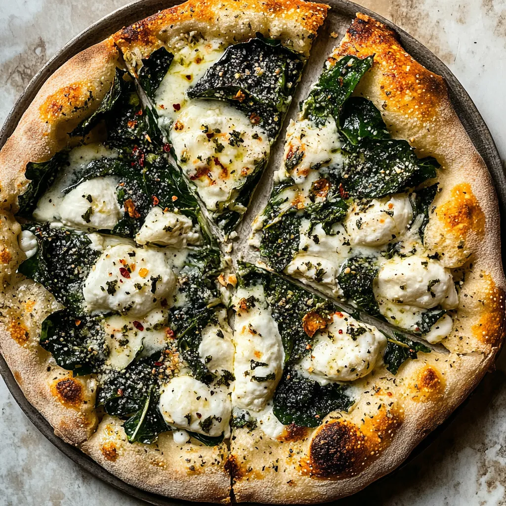 Burrata Caesar Salad Pizza