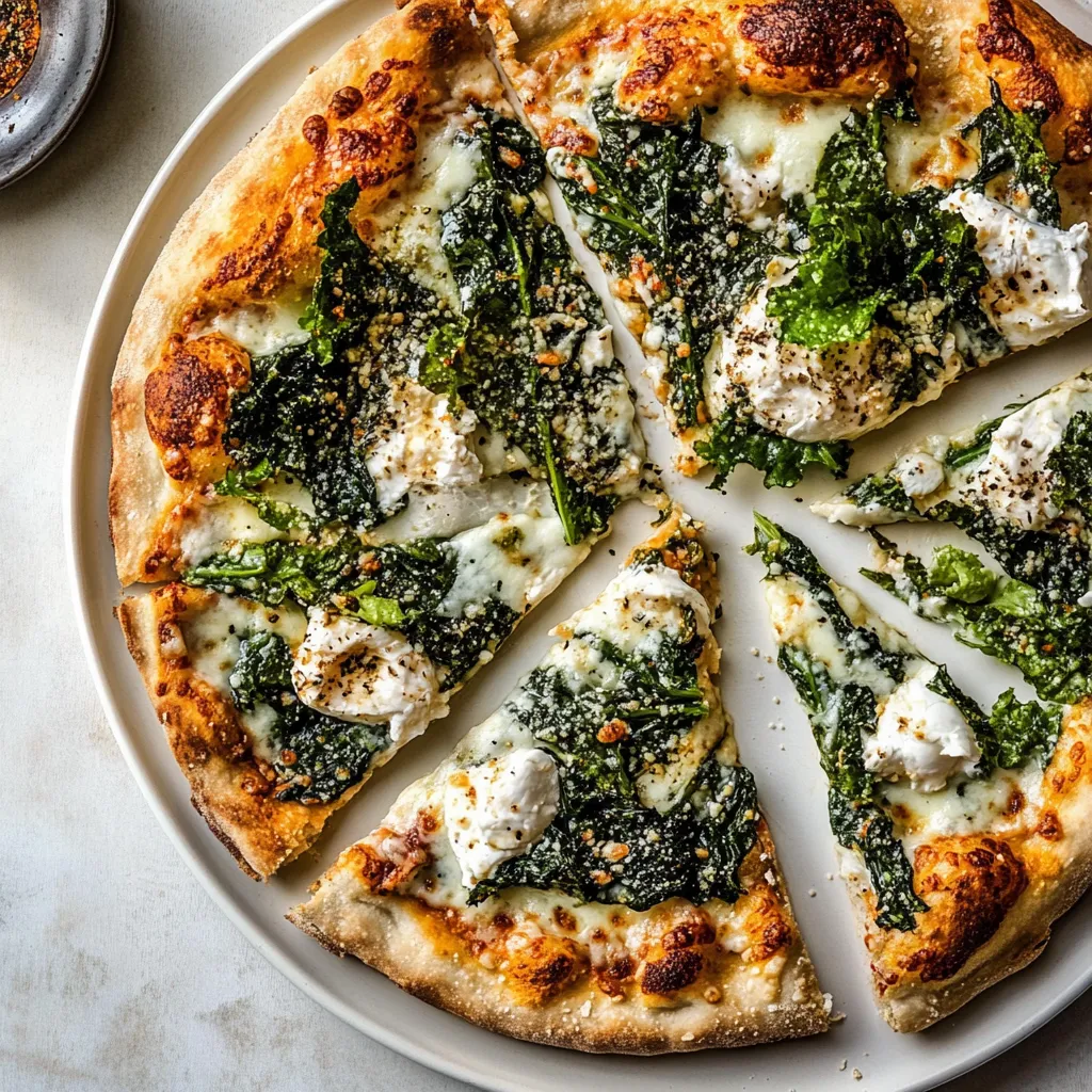 Burrata Caesar Salad Pizza