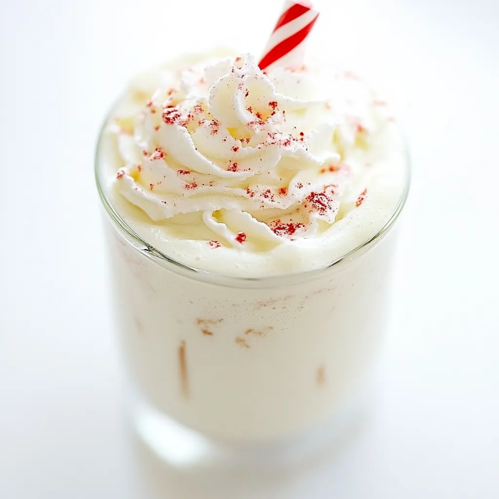 Copycat Starbucks Peppermint White Hot Chocolate