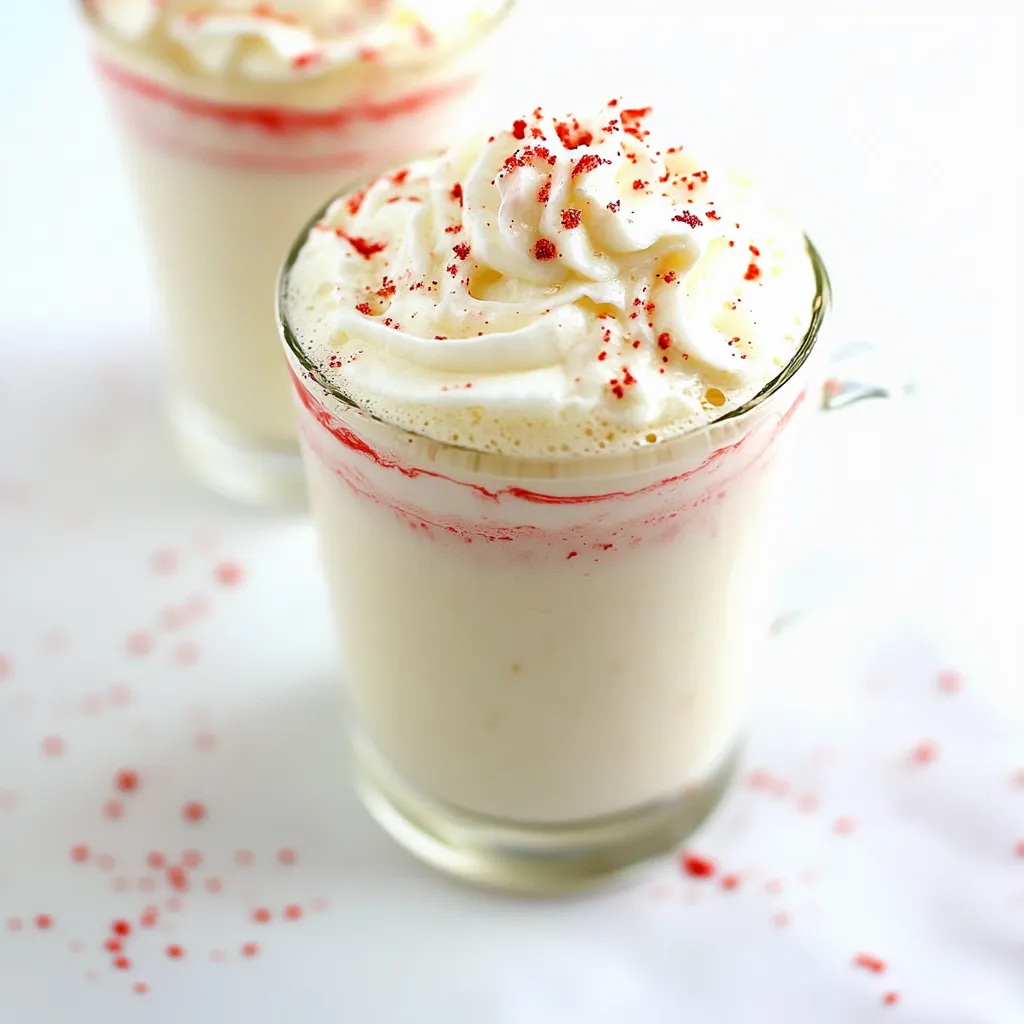 Copycat Starbucks Peppermint White Hot Chocolate