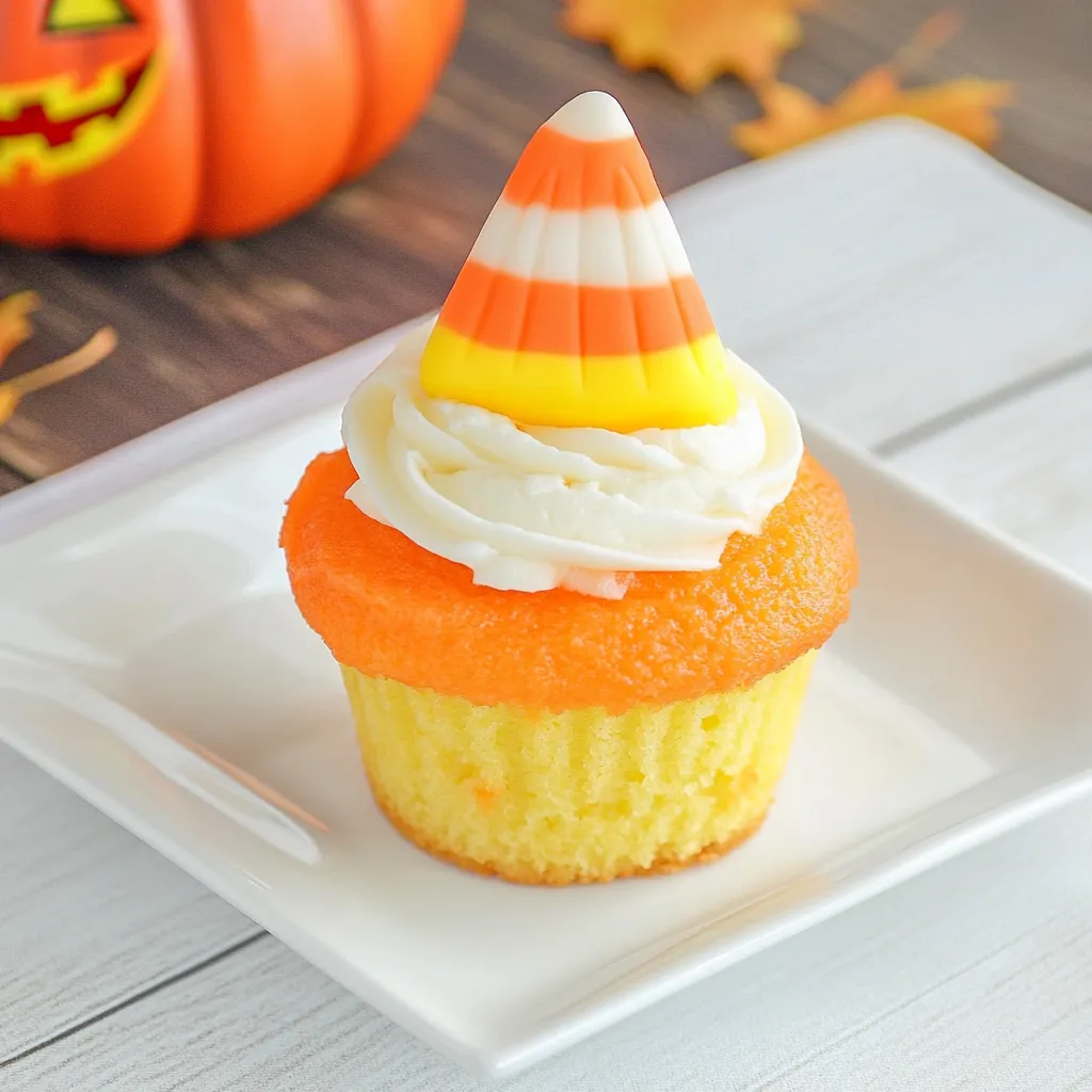 Candy Corn Cupcakes