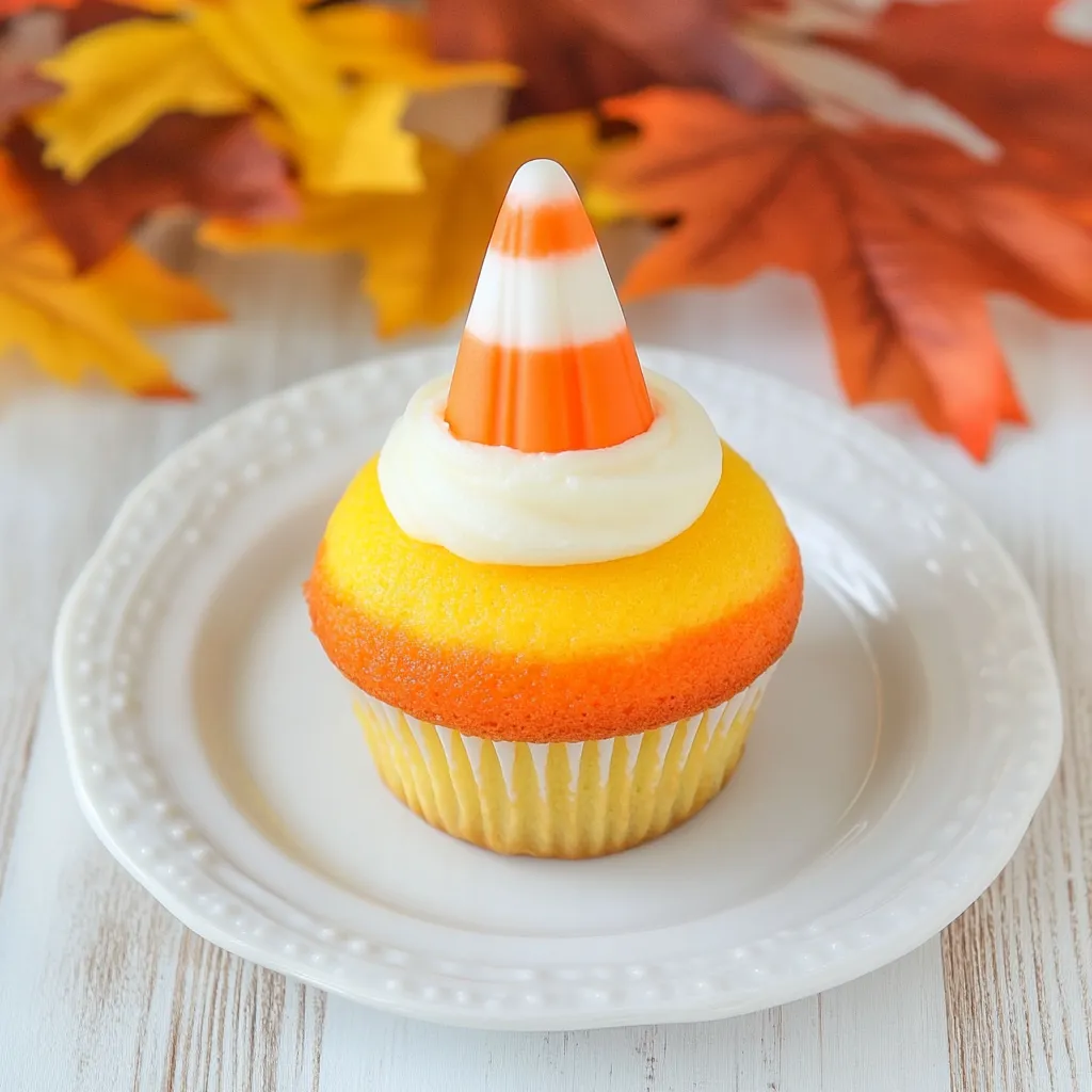 Candy Corn Cupcakes
