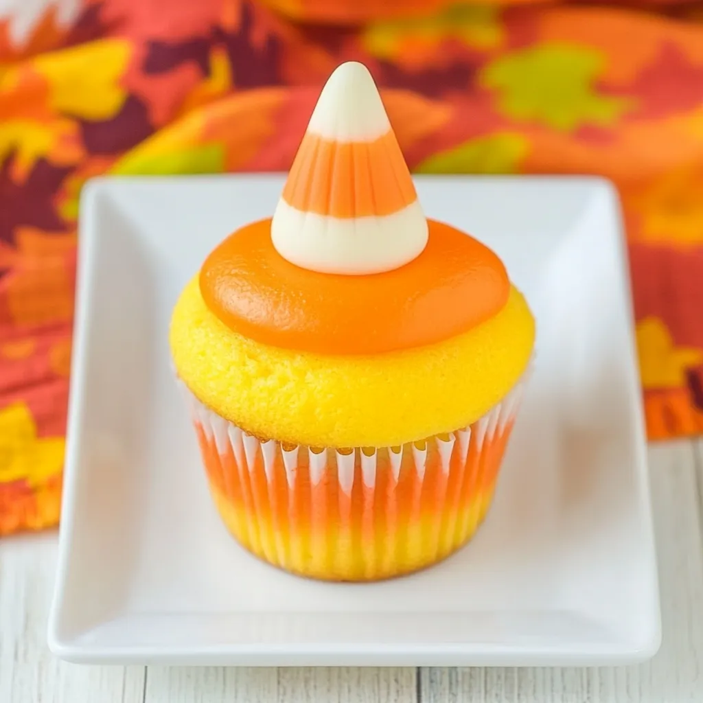 Candy Corn Cupcakes
