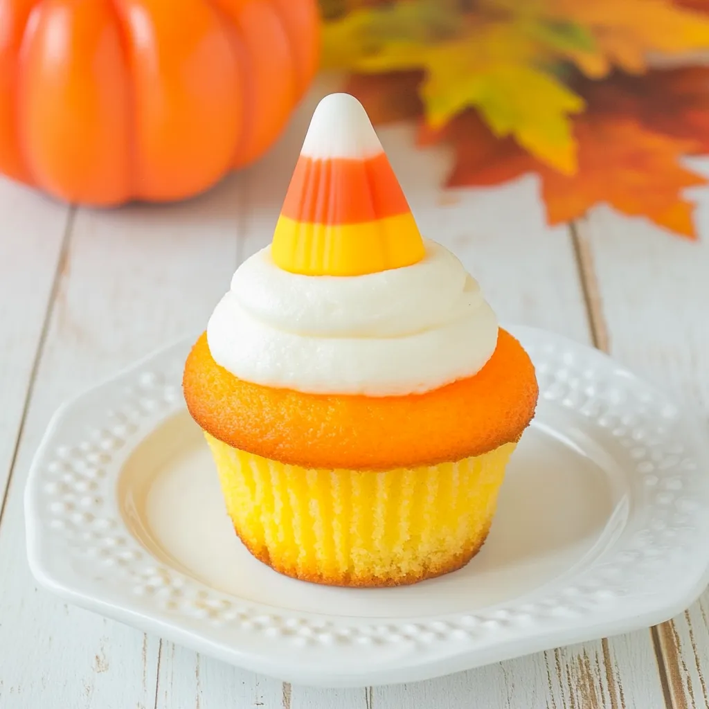 Candy Corn Cupcakes