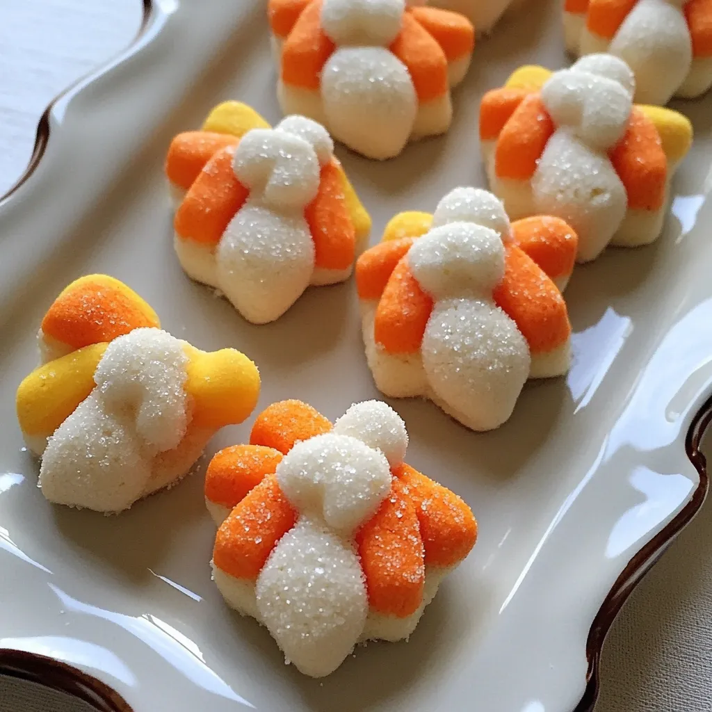 Candy Corn Spritz Cookies
