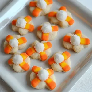 Candy Corn Spritz Cookies