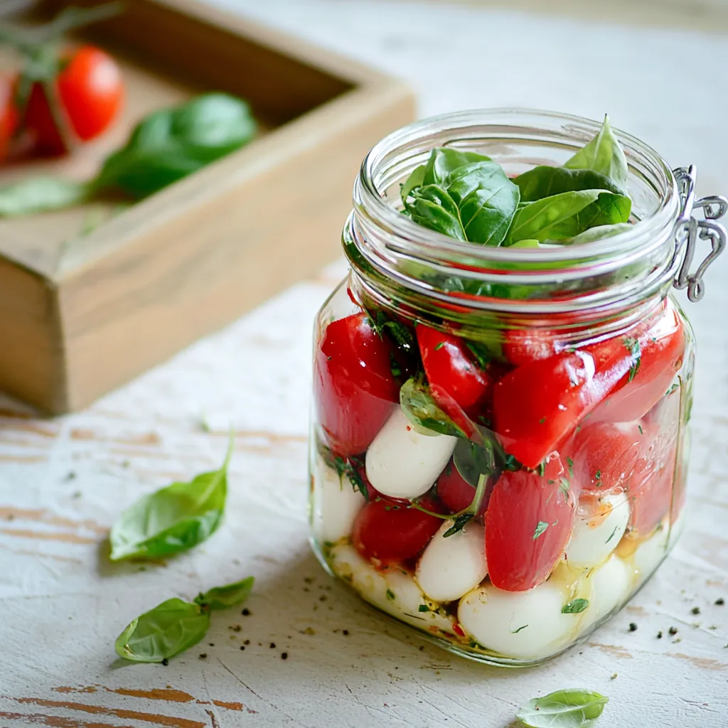 Caprese Salad in a Jar