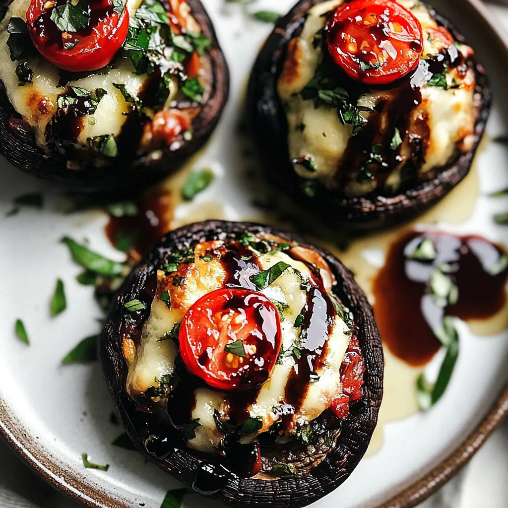Caprese Stuffed Portobellos