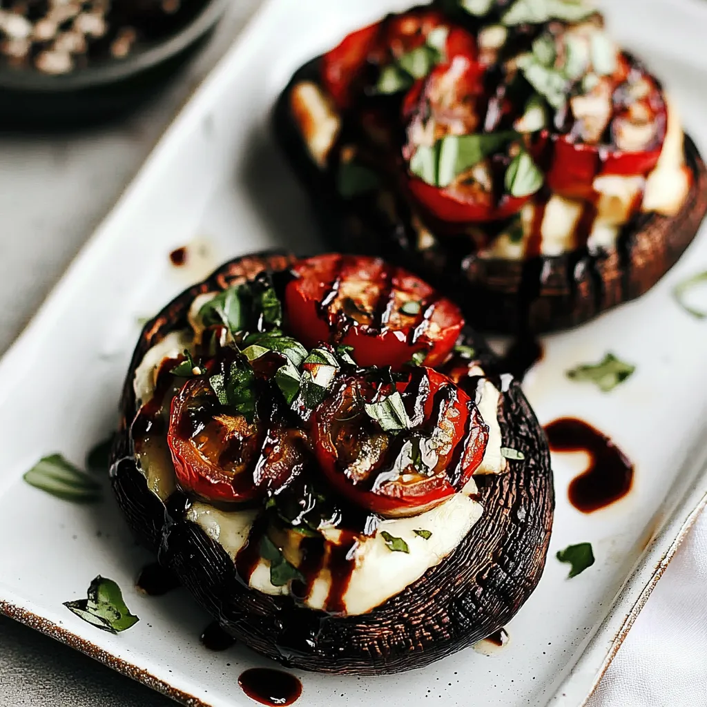 Caprese Stuffed Portobellos