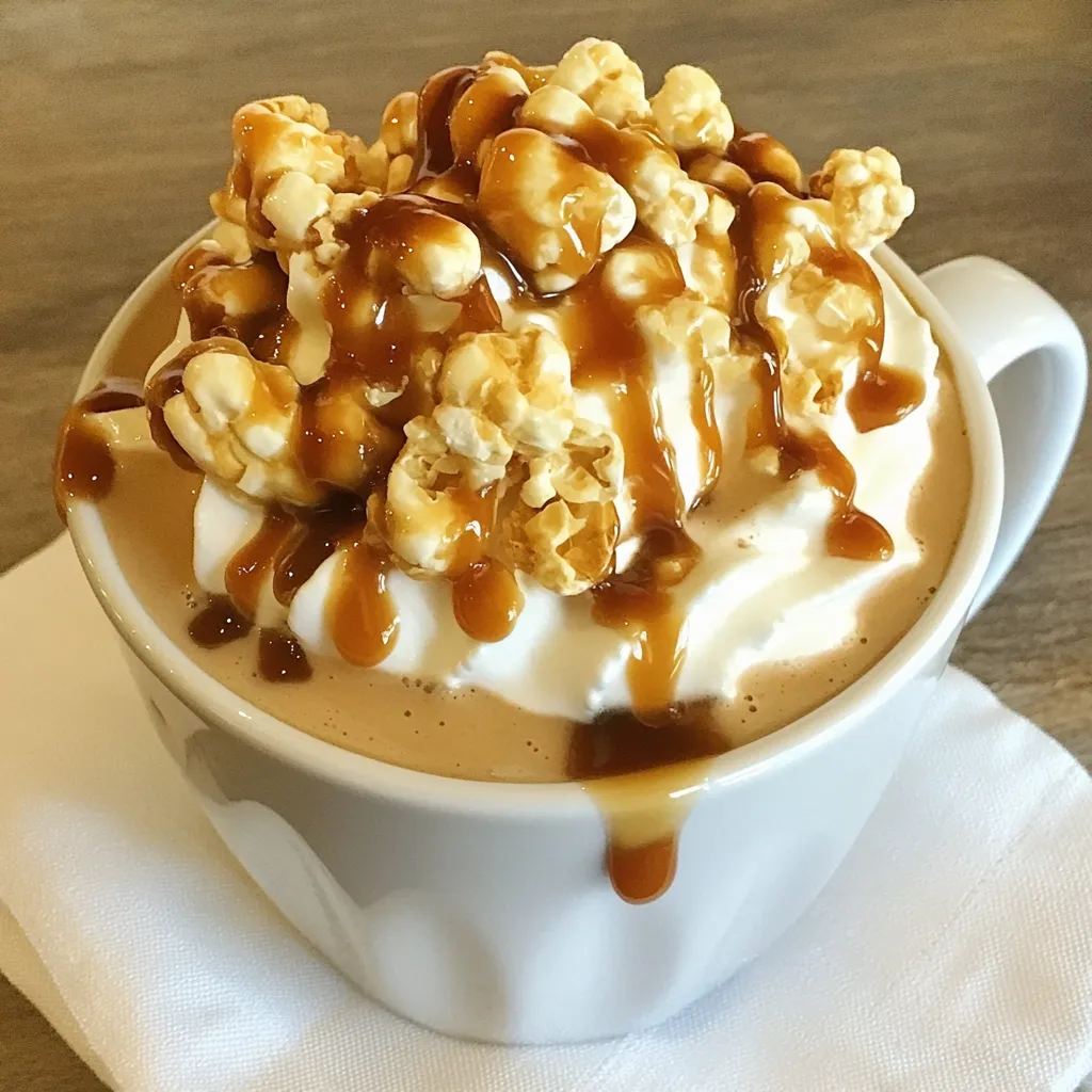 Caramel Corn Hot Chocolate