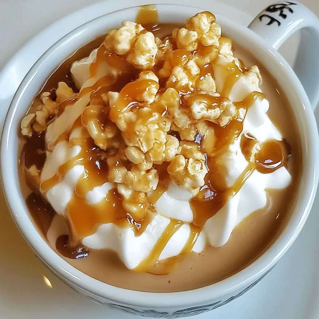 Caramel Corn Hot Chocolate