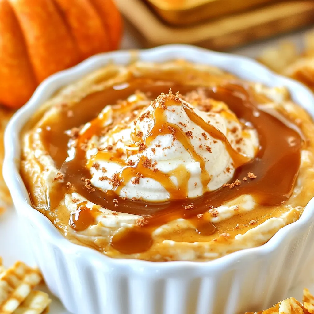 Caramel Pumpkin Cheesecake Dip