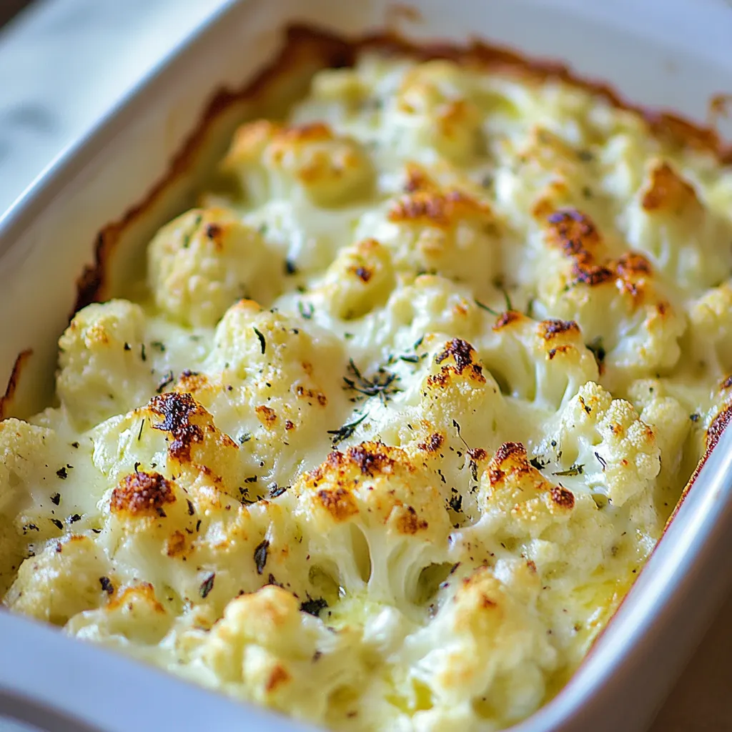 Cauliflower and Goat Cheese Gratin