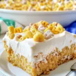 Cereal Milk Poke Cake