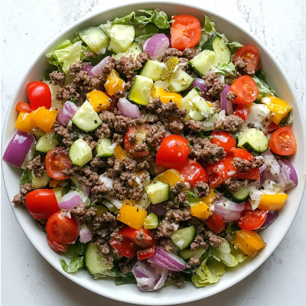 Cheeseburger Chopped Salad