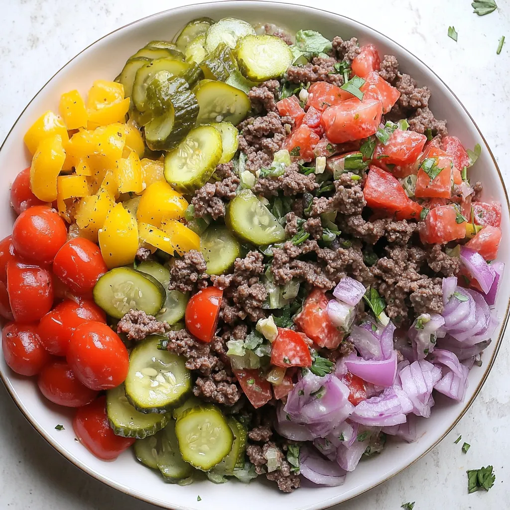 Cheeseburger Chopped Salad