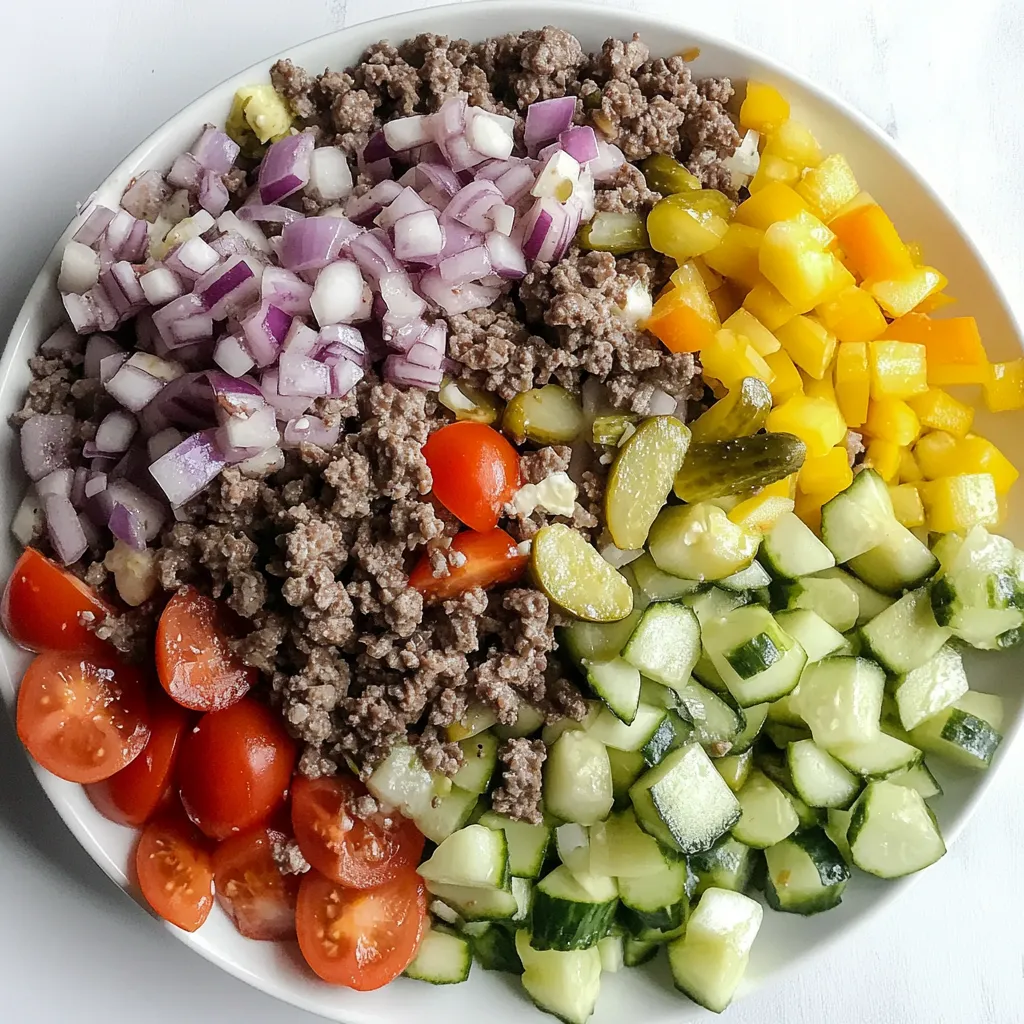 Cheeseburger Chopped Salad