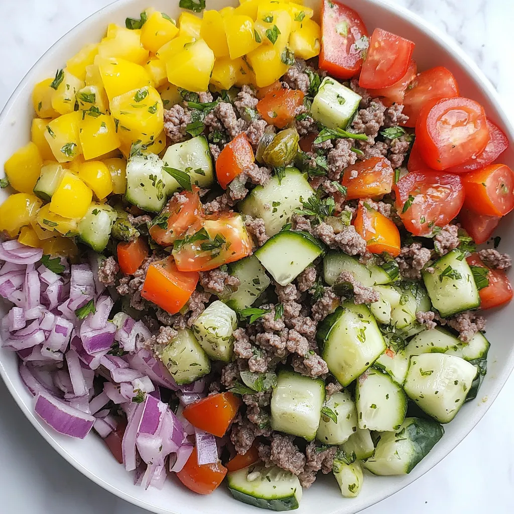 Cheeseburger Chopped Salad
