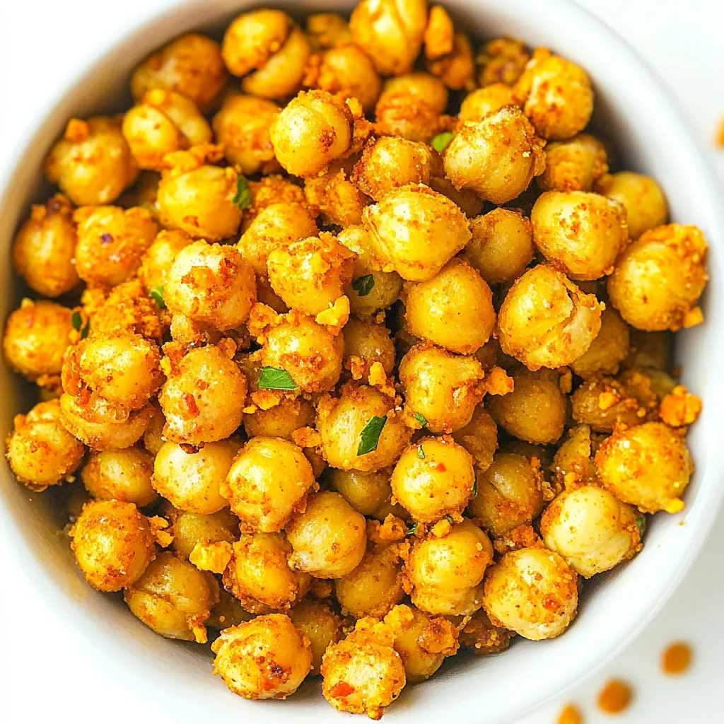 Cheesy Nacho Roasted Chickpeas