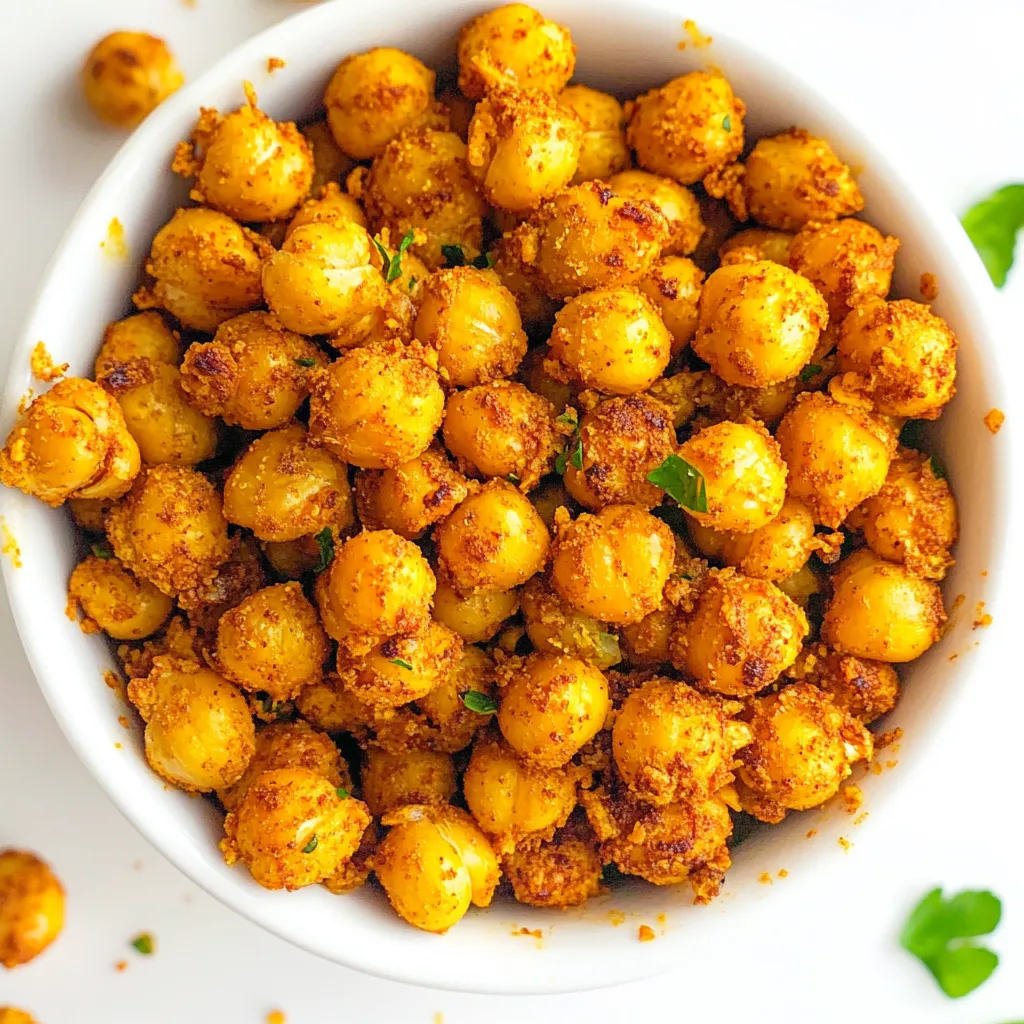 Cheesy Nacho Roasted Chickpeas
