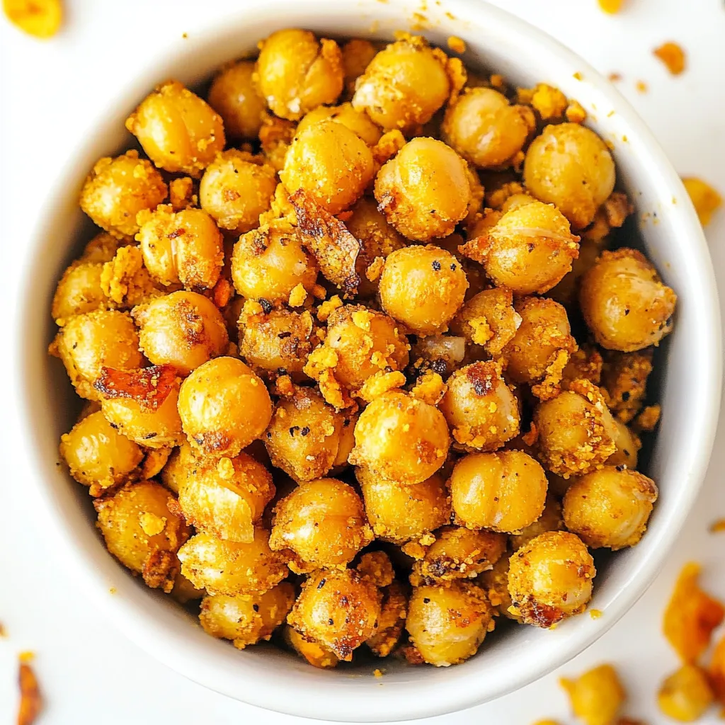 Cheesy Nacho Roasted Chickpeas