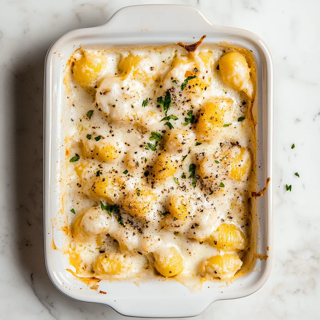 Chicken Alfredo Gnocchi Bake