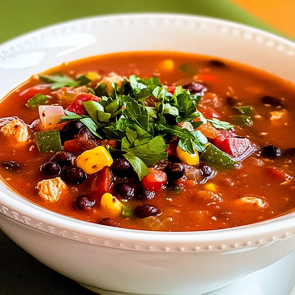 Chicken Black Bean Soup