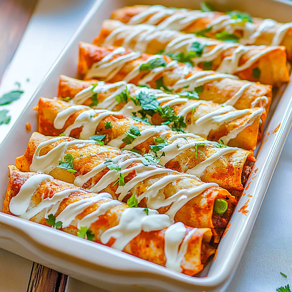 Chicken Enchilada Taquitos