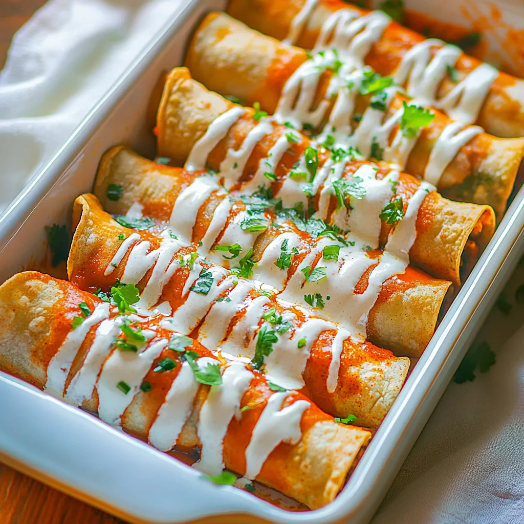 Chicken Enchilada Taquitos