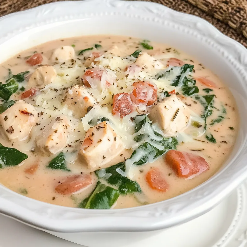 Chicken Florentine Soup
