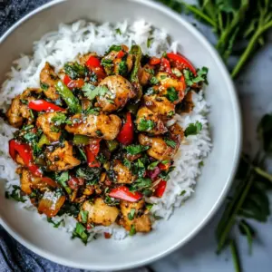 Chicken Stir Fry With Coriander And Spicy Sweet Sauce