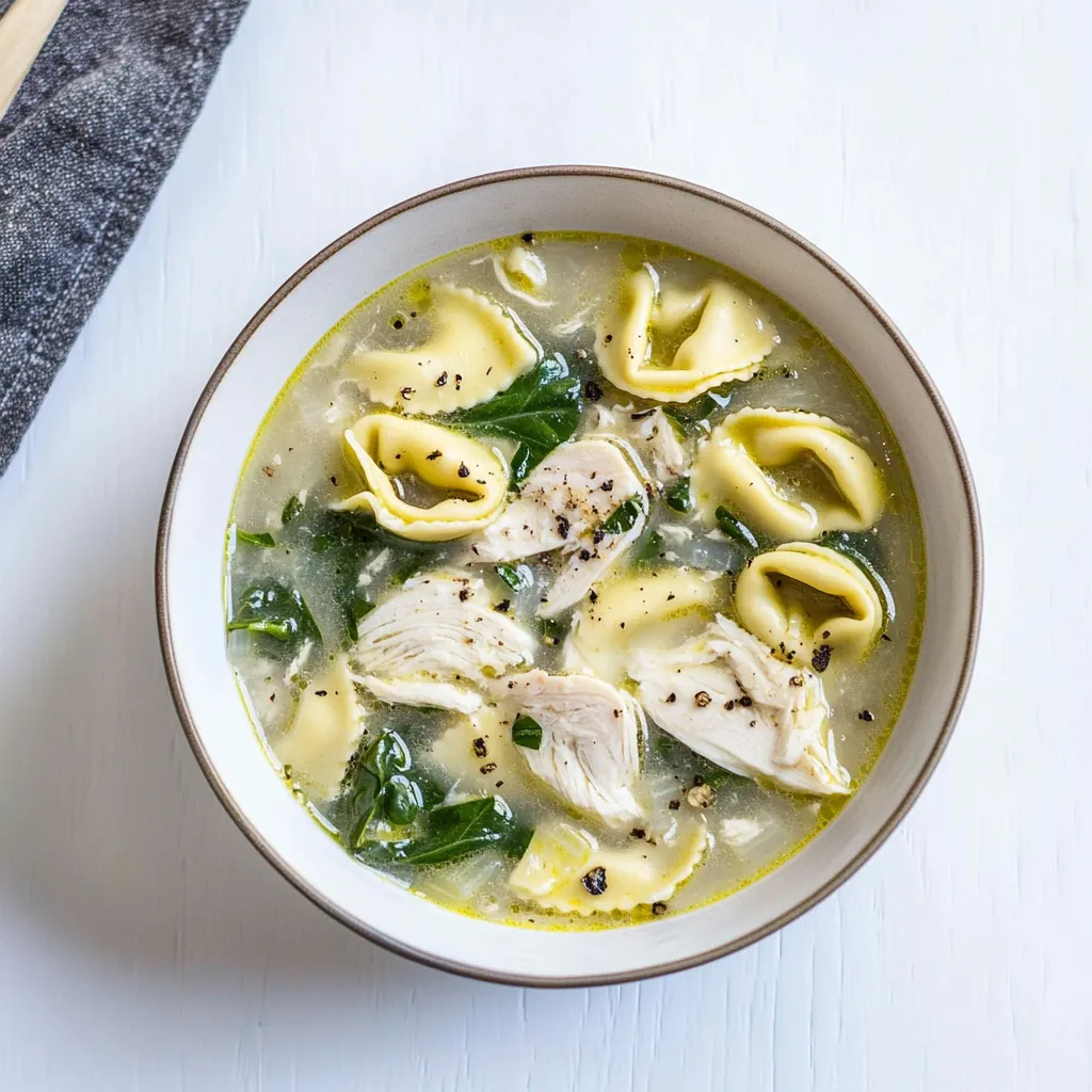 Chicken Tortellini Soup