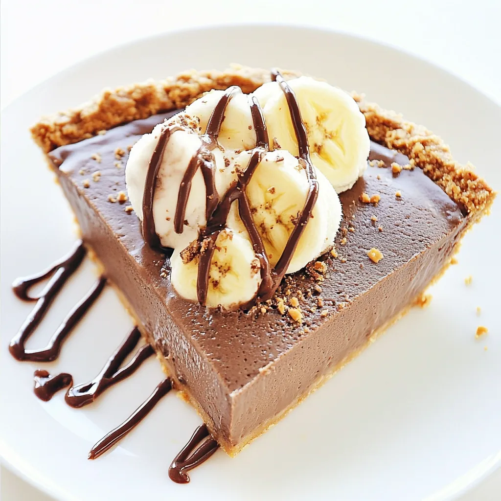 Chocolate Banana Ice Cream Pie
