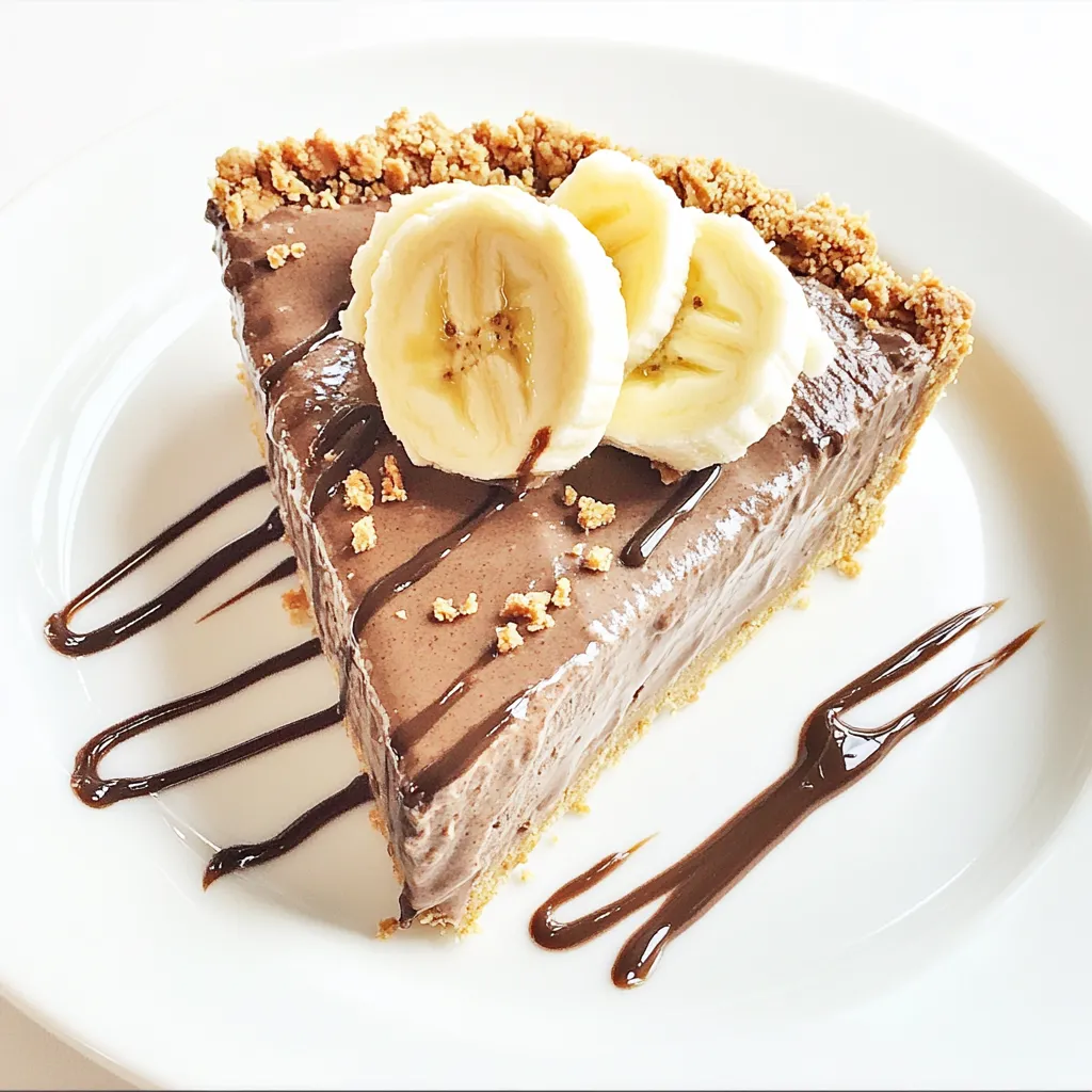 Chocolate Banana Ice Cream Pie