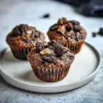 Chocolate Banana Rye Muffins