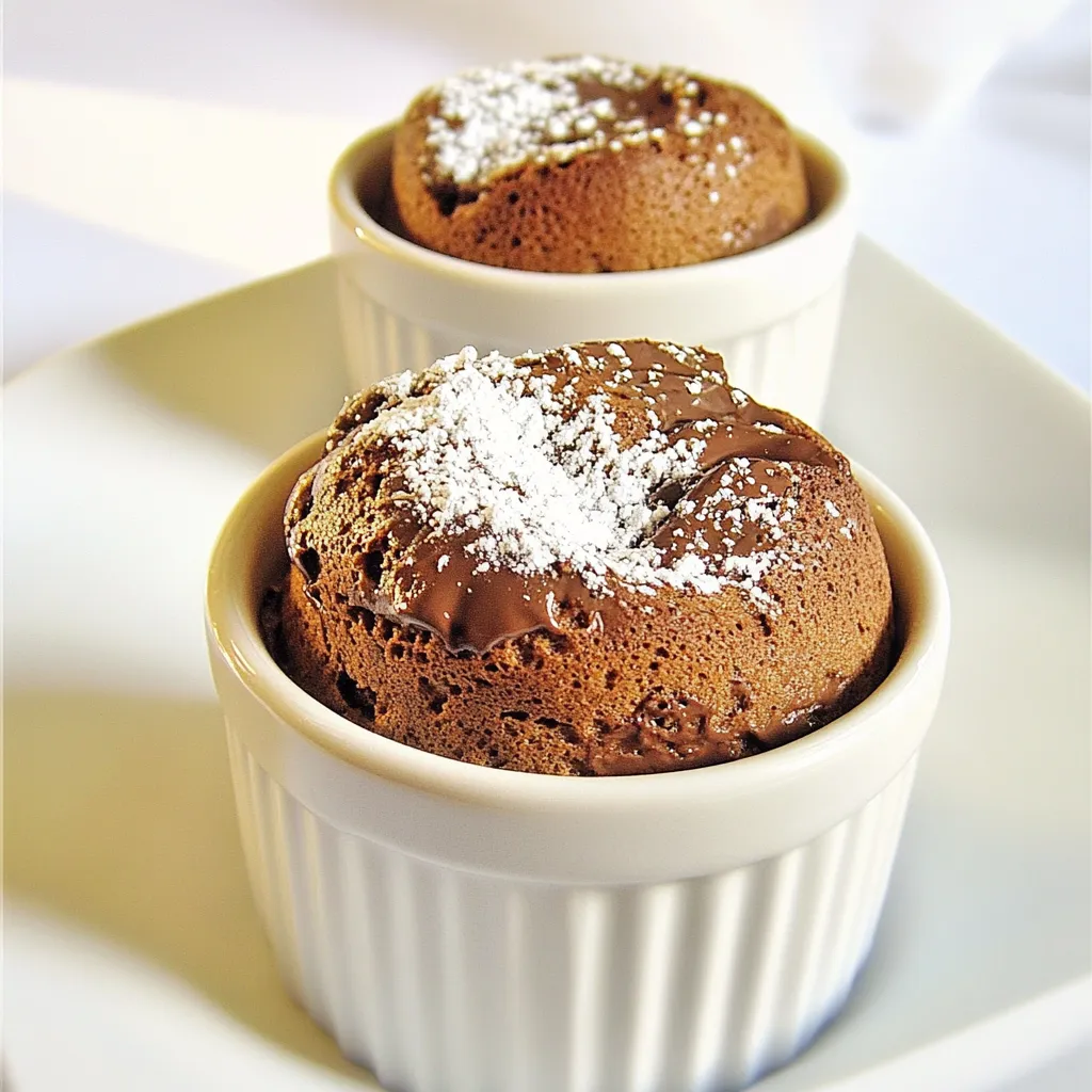 Chocolate Banana Soufflés