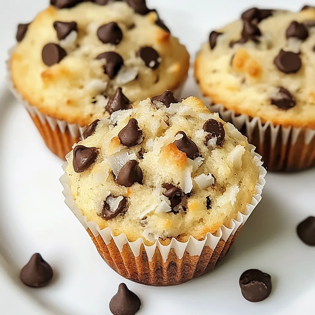 Chocolate Chip Coconut Muffins