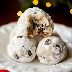Chocolate Chip Snowball Cookies