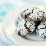 Chocolate Creme de Menthe Crinkle Cookies