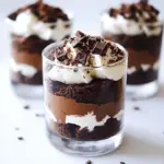Chocolate Mousse Brownie Trifles
