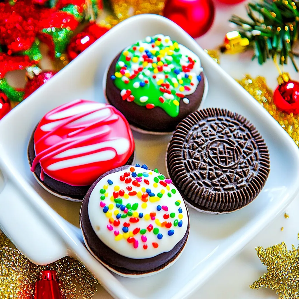 Christmas Oreo Ornaments