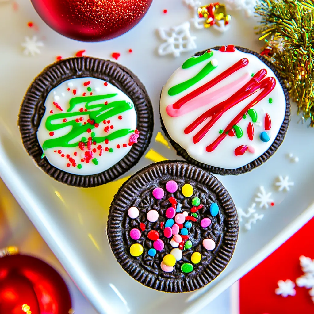 Christmas Oreo Ornaments