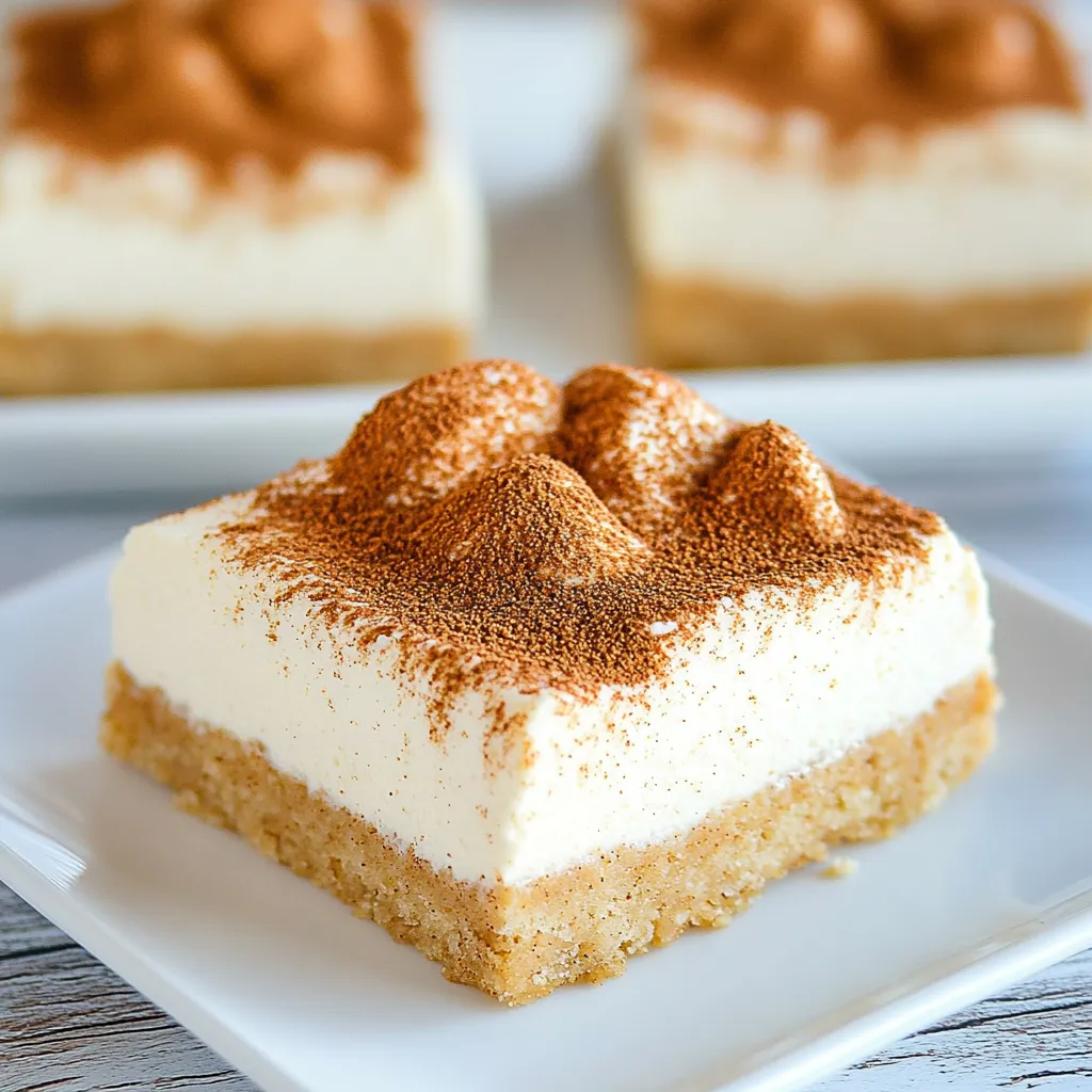 Cinnamon Spice Cheesecake Bars