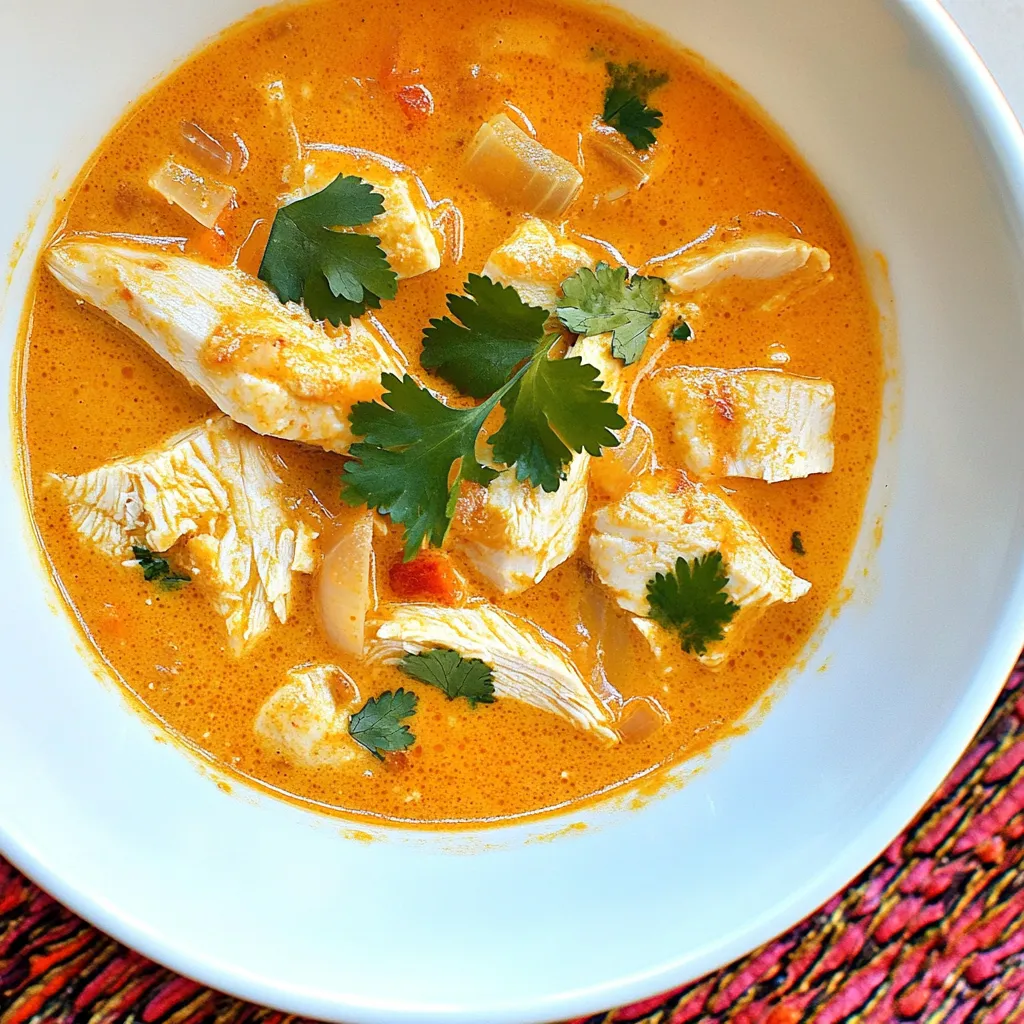 Coconut Curry Chicken Soup