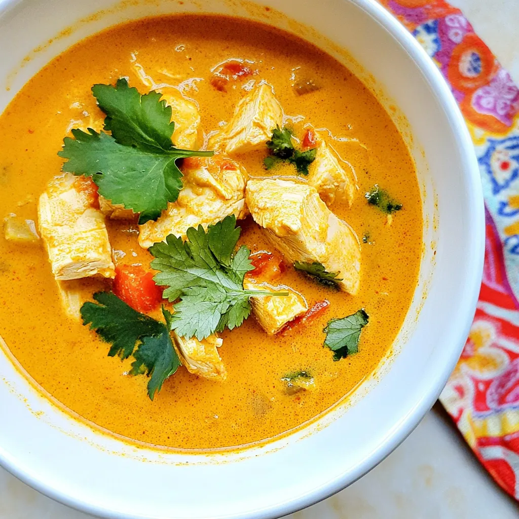 Coconut Curry Chicken Soup