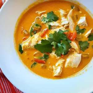 Coconut Curry Chicken Soup