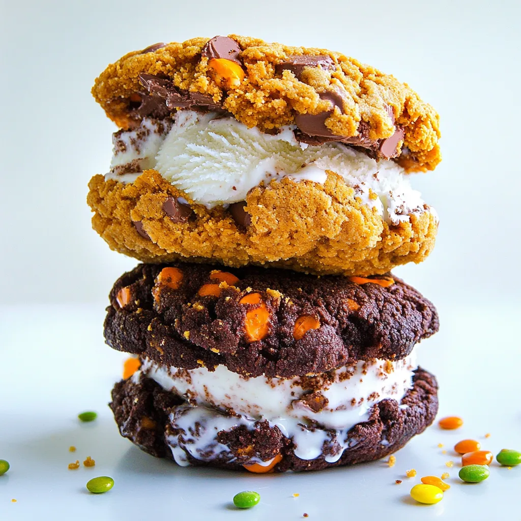 Cookie Ice Cream Sandwiches