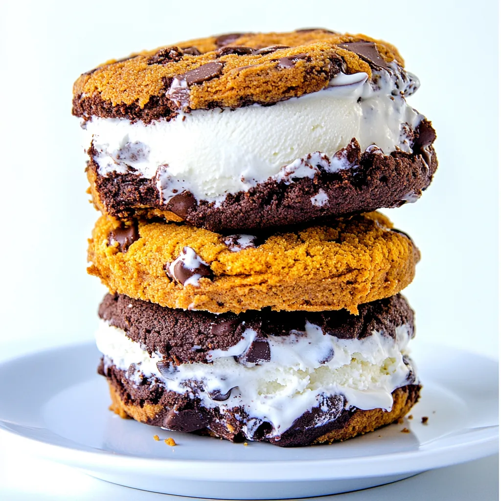 Cookie Ice Cream Sandwiches
