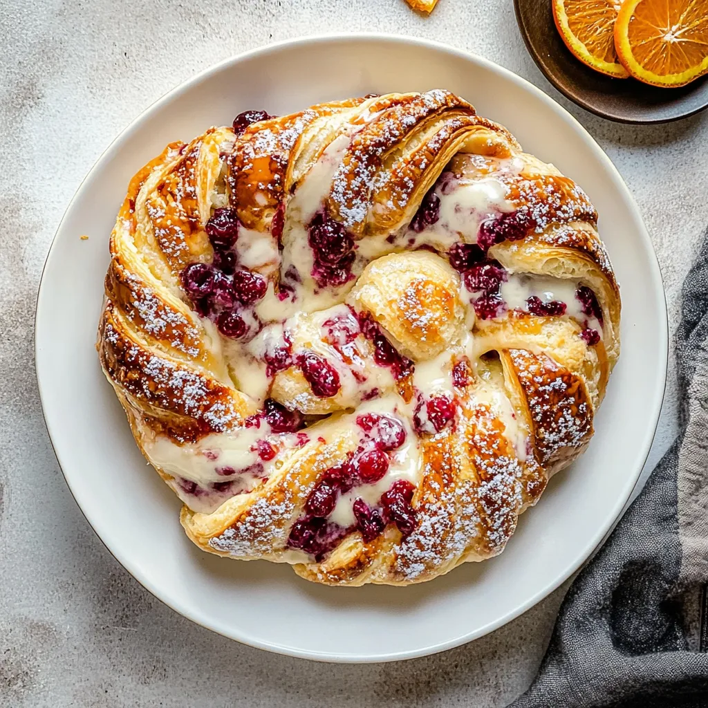 Cranberry Orange Cheese Danish